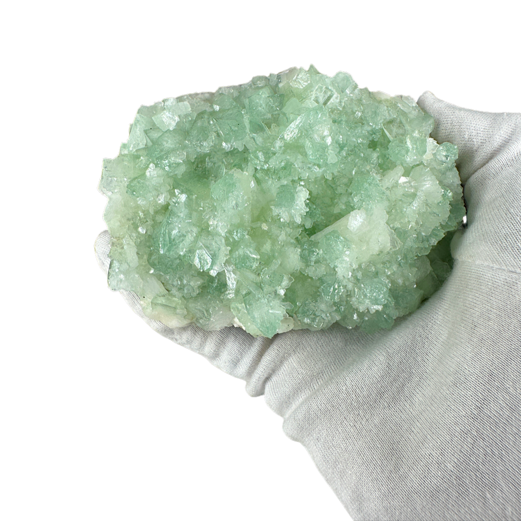 Green Apophyllite with Stilbite