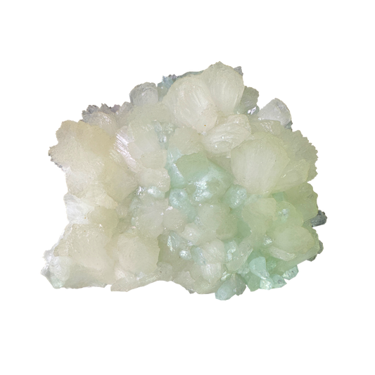Green Apophyllite with Stilbite