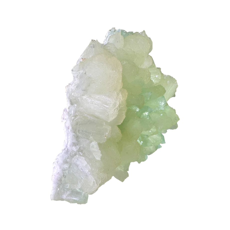 Green Apophyllite with Stilbite