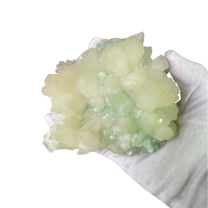 Green Apophyllite with Stilbite