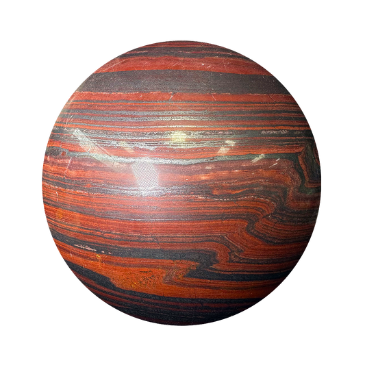 Banded hematite Jasper Sphere