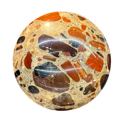 Conglomerate Jasper Sphere