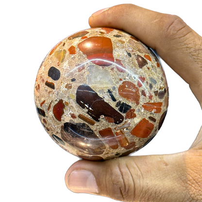 Conglomerate Jasper Sphere