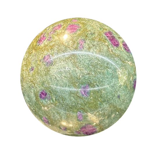 Ruby in Fuchsite Sphere
