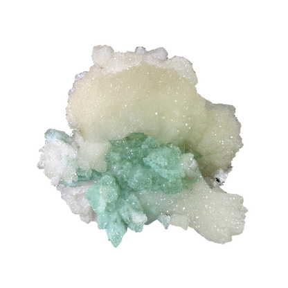Stilbite with Green Apophyllite