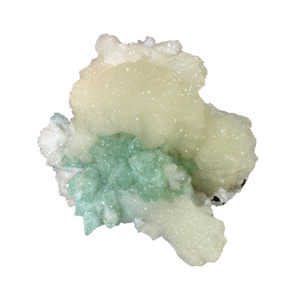 Stilbite with Green Apophyllite