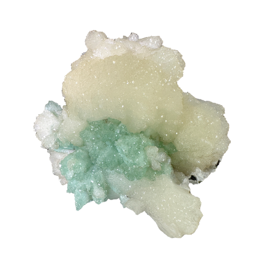 Stilbite with Green Apophyllite