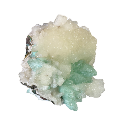 Stilbite with Green Apophyllite