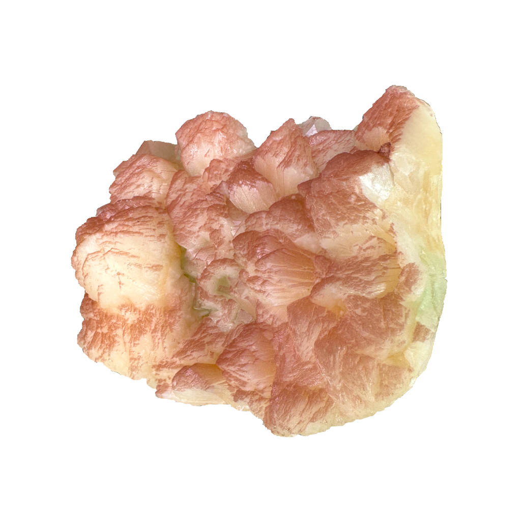 Stilbite with Light Green Apophyllite & Celadonite