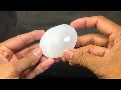 Selenite Palm Stone