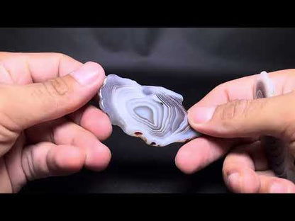 Banded Agate Plate (2pc/ Set)