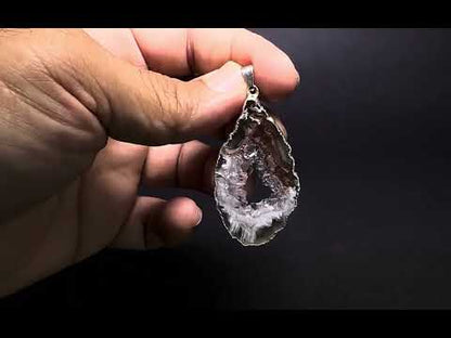 Druzy Agate Pendents