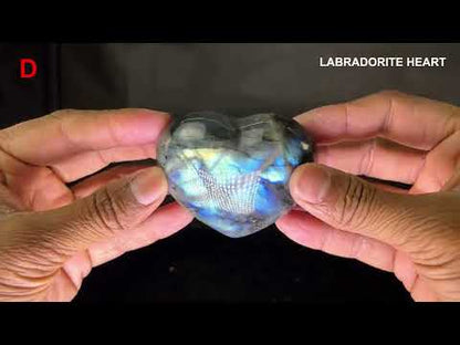 Labradorite Heart